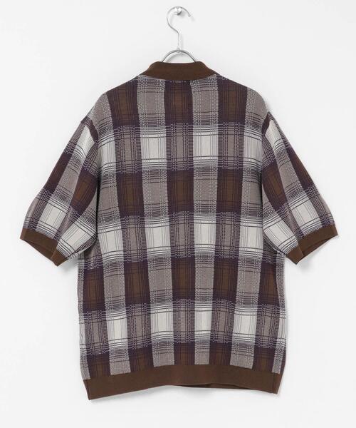 URBAN RESEARCH Sonny Label(アーバンリサーチサニーレーベル)の「OOPS チェックポロニット(ニット/セーター・メンズ・ブラウン系その他/ホワイト系その他・LARGE/X-LARGE/MEDIUM)」の22枚目の写真