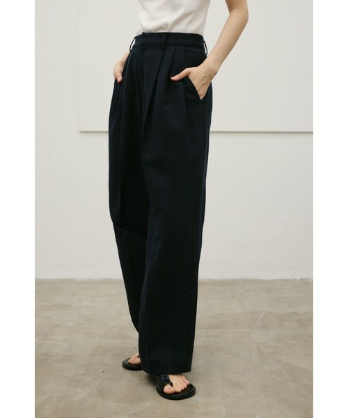 STYLEMIXER(スタイルミキサー)の「セットアップバイカラーパンツ(その他パンツ・レディース・ホワイト/ベージュ/ネイビー・SMALL/MEDIUM)」の1枚目の写真