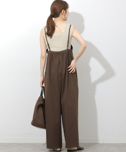 JOURNAL STANDARD relume(ジャーナルスタンダード レリューム)の「ジャージーギャザーサロペット(サロペット/オーバーオール・レディース・ブラック/ブラウン・FREE)」の12枚目の写真