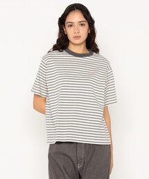 Women's Cotton Jersey Short T-shirt Stripe