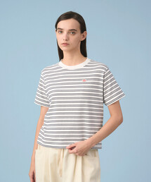 Women's Cotton Jersey Short T-shirt Stripe