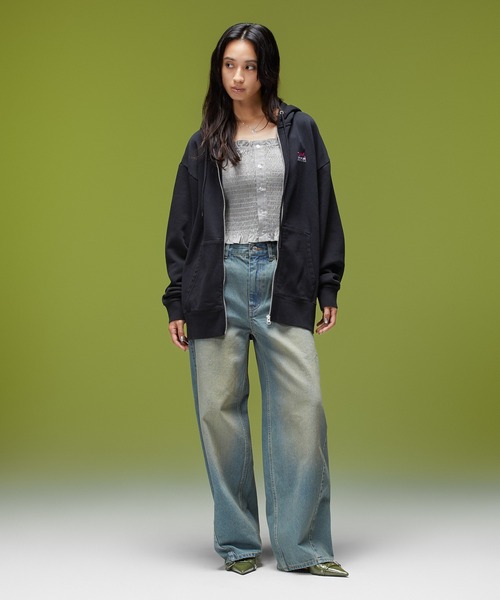 X-girl(エックスガール)の「2P LAYERED L/S SHIRT(シャツ/ブラウス・レディース・ブラック/ライトブルー・S/M)」の22枚目の写真
