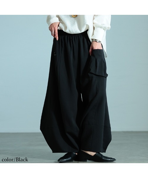 GOLDJAPAN(ゴールドジャパン)の「ビッグポケットバレルパンツ(その他パンツ・レディース・グレー/ブラック・4L~5L/LL~3L)」の14枚目の写真