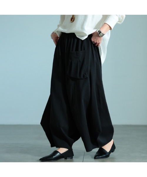 GOLDJAPAN(ゴールドジャパン)の「ビッグポケットバレルパンツ(その他パンツ・レディース・グレー/ブラック・4L~5L/LL~3L)」の15枚目の写真