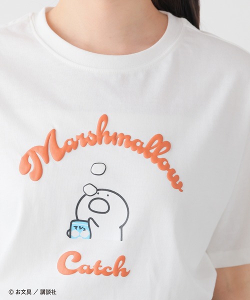 Honeys（ハニーズ）の「お文具といっしょ／Ｔシャツ（Tシャツ/カットソー・レディース・マスタード/レッド/ホワイト/スミクロ/ネイビー・L/LL/M/S）」の2枚目の写真