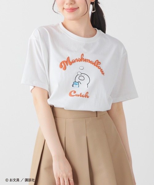 Honeys（ハニーズ）の「お文具といっしょ／Ｔシャツ（Tシャツ/カットソー・レディース・マスタード/レッド/ホワイト/スミクロ/ネイビー・L/LL/M/S）」の6枚目の写真