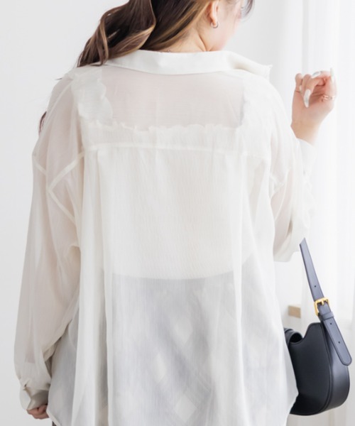 CLETTE(クレット)の「CLETTEオリジナルシャーリングタンクトップ(タンクトップ・レディース・アイボリー/ブラック・LL/4L/3L)」の4枚目の写真