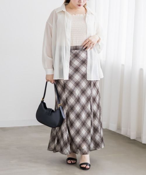 CLETTE(クレット)の「CLETTEオリジナルシャーリングタンクトップ(タンクトップ・レディース・アイボリー/ブラック・LL/4L/3L)」の5枚目の写真