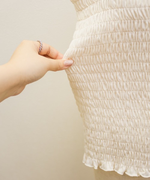 CLETTE(クレット)の「CLETTEオリジナルシャーリングタンクトップ(タンクトップ・レディース・アイボリー/ブラック・LL/4L/3L)」の14枚目の写真