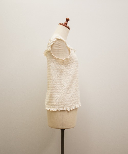 CLETTE(クレット)の「CLETTEオリジナルシャーリングタンクトップ(タンクトップ・レディース・アイボリー/ブラック・LL/4L/3L)」の11枚目の写真