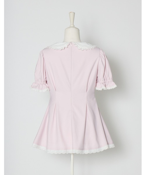 mellfy memory(メルフィーメモリー)の「Twin lace-up ribbon tunic(ワンピース・レディース・ブルー/ピンク・FREE)」の6枚目の写真
