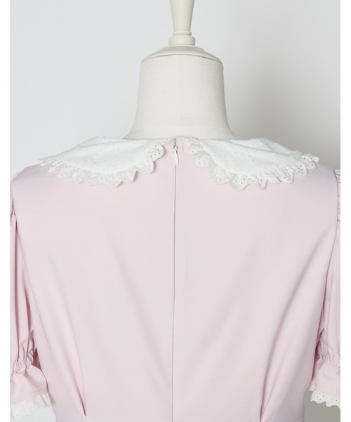 mellfy memory(メルフィーメモリー)の「Twin lace-up ribbon tunic(ワンピース・レディース・ブルー/ピンク・FREE)」の11枚目の写真