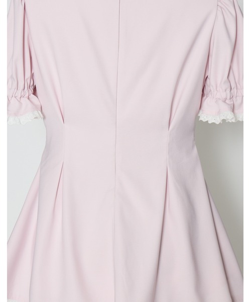 mellfy memory(メルフィーメモリー)の「Twin lace-up ribbon tunic(ワンピース・レディース・ブルー/ピンク・FREE)」の12枚目の写真