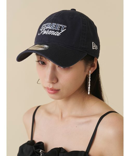 SNIDEL(スナイデル)の「【SNIDEL|NEW ERA】ダブルロゴCAP(キャップ・レディース・イエロー/ライトブルー/ブラック/ブラウン/ネイビー・F)」の4枚目の写真