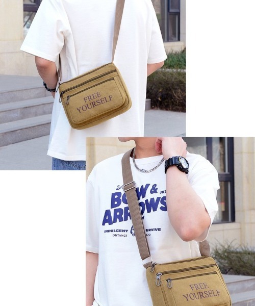 BACKYARD FAMILY(バックヤードファミリー)の「ショルダーバッグ pmysbag03(ショルダーバッグ・メンズ・ブラウン/ベージュ/ダークグレー・FREE)」の8枚目の写真