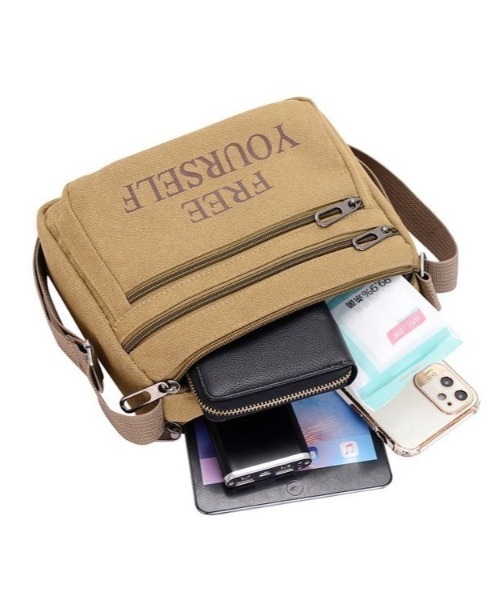 BACKYARD FAMILY(バックヤードファミリー)の「ショルダーバッグ pmysbag03(ショルダーバッグ・メンズ・ブラウン/ベージュ/ダークグレー・FREE)」の14枚目の写真