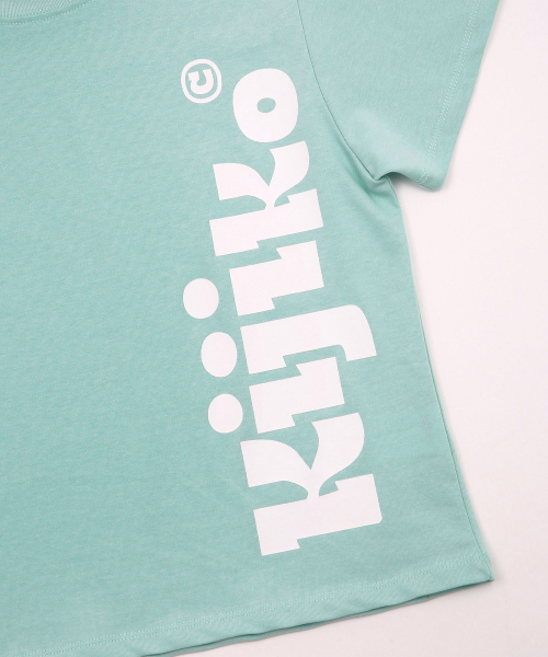 KIJIKO（キジコ）の「ke406. Kijiko Big Logo Semi-Crop Tee Mint（Tシャツ/カットソー・レディース・ミント・FREE）」の7枚目の写真