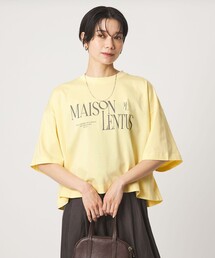 バック タック ロゴ Tシャツ
