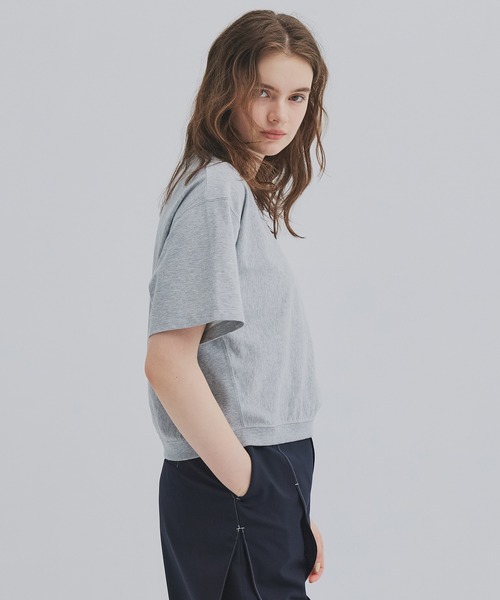 PUBLIC TOKYO(パブリックトウキョウ)の「【2026新作】スウェットライクTEE(Tシャツ/カットソー・レディース・アイボリー/グレー・FREE)」の11枚目の写真
