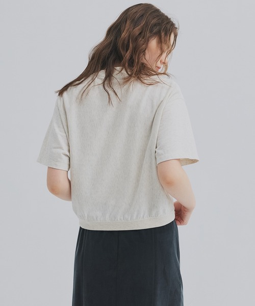 PUBLIC TOKYO(パブリックトウキョウ)の「【2026新作】スウェットライクTEE(Tシャツ/カットソー・レディース・アイボリー/グレー・FREE)」の14枚目の写真