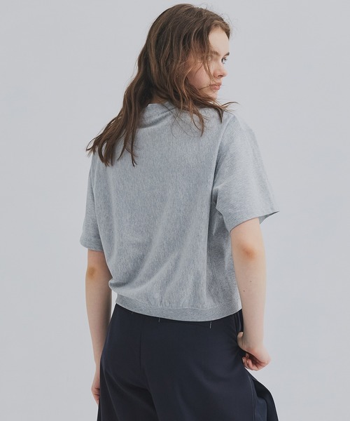 PUBLIC TOKYO(パブリックトウキョウ)の「【2026新作】スウェットライクTEE(Tシャツ/カットソー・レディース・アイボリー/グレー・FREE)」の10枚目の写真