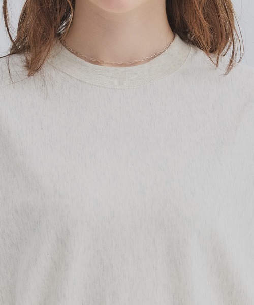PUBLIC TOKYO(パブリックトウキョウ)の「【2026新作】スウェットライクTEE(Tシャツ/カットソー・レディース・アイボリー/グレー・FREE)」の22枚目の写真