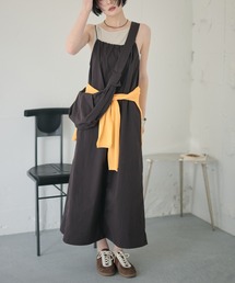 LAULEN | cotton nylon code strap dress set /コードストラップキャミソールドレスバッグセット(ワンピース)