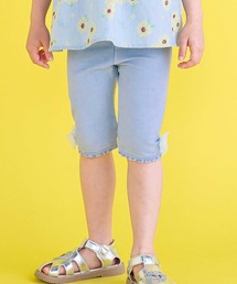 SLAP SLIP | 【接触冷感】裾リボン星付きモチーフ5分丈レギンス(80~130cm)(レギンス/スパッツ)