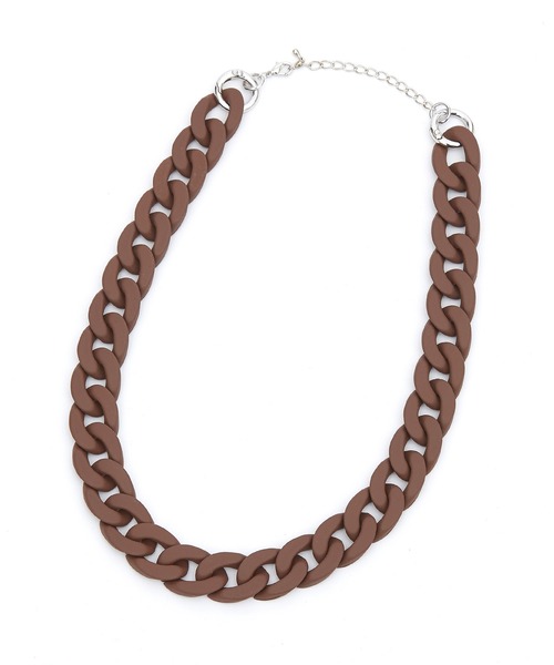 an meets zakka(アンミツザッカ)の「an meets zakka 【COMONONOSA(コモノノサ) 】OMOCHA CHAIN(オモチャチェーン) ネックレス - キヘイ - (50cm)(ネックレス・レディース・ブルー/ターコイズブルー/シルバー/ガンメタ/ブラック/パープル/イエロー/ホワイト/グリーン/ピンク/レッド/オレンジ/ダークブラウン・ONESIZE)」の3枚目の写真