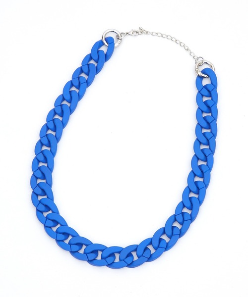 an meets zakka(アンミツザッカ)の「an meets zakka 【COMONONOSA(コモノノサ) 】OMOCHA CHAIN(オモチャチェーン) ネックレス - キヘイ - (50cm)(ネックレス・レディース・ブルー/ターコイズブルー/シルバー/ガンメタ/ブラック/パープル/イエロー/ホワイト/グリーン/ピンク/レッド/オレンジ/ダークブラウン・ONESIZE)」の6枚目の写真