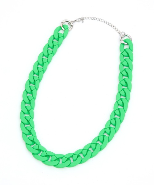 an meets zakka(アンミツザッカ)の「an meets zakka 【COMONONOSA(コモノノサ) 】OMOCHA CHAIN(オモチャチェーン) ネックレス - キヘイ - (50cm)(ネックレス・レディース・ブルー/ターコイズブルー/シルバー/ガンメタ/ブラック/パープル/イエロー/ホワイト/グリーン/ピンク/レッド/オレンジ/ダークブラウン・ONESIZE)」の22枚目の写真
