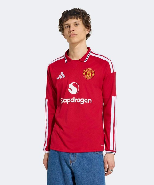 adidas(アディダス)の「マンチェスター・ユナイテッド 26/27 ホームジャージー 長袖 / ロンT / アディダス adidas(Tシャツ/カットソー・メンズ・レッド・X-LARGE/SMALL/MEDIUM/LARGE/XXX-LARGE/XX-LARGE)」の1枚目の写真