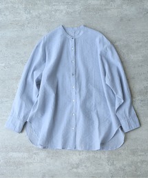 Cotton Nylon sheer back ribbon shirt