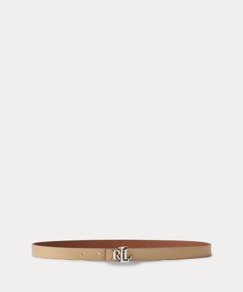LAUREN RALPH LAUREN(ローレン ラルフ ローレン)の「ロゴ リバーシブル レザー スキニー ベルト(ベルト・レディース・マルチ・S/XS)」の1枚目の写真