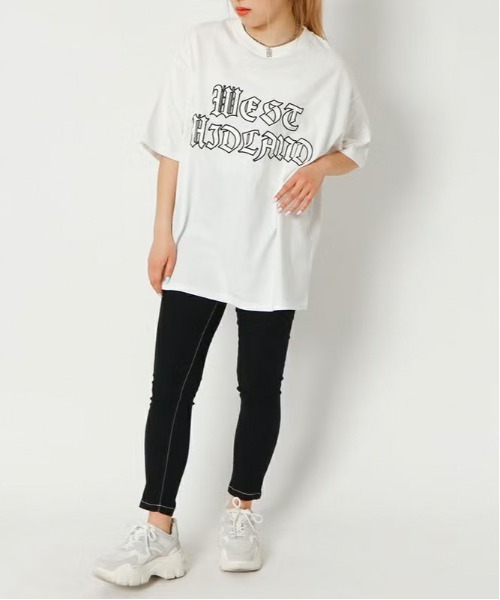 GORGE（ゴージ）の「サテン刺しゅうＴシャツ（Tシャツ/カットソー・レディース・オフホワイト・F）」の3枚目の写真