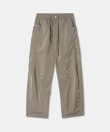 Puckering nylon pants / BEIGE