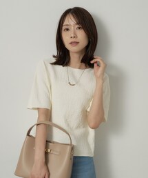 【セットアップ可/ストレッチ性】ドライタッチニットプルオーバー
