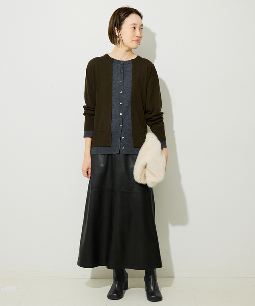 SLOBE IENA(スローブイエナ)の「《追加5》SLOBE スクエアトゥショートブーツ(ブーツ・レディース・ベージュ系その他/ブラック・23cm/23.5cm/24cm/24.5cm/25cm)」の22枚目の写真