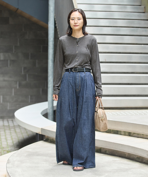 JOURNAL STANDARD(ジャーナルスタンダード)の「《追加》ウールMIX シアークルーネックカーディガン(カーディガン/ボレロ・レディース・ブラウン/チャコールグレー/ブラック系その他・FREE)」の19枚目の写真