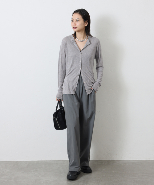 JOURNAL STANDARD(ジャーナルスタンダード)の「《追加》ウールMIX シアークルーネックカーディガン(カーディガン/ボレロ・レディース・ブラウン/チャコールグレー/ブラック系その他・FREE)」の22枚目の写真