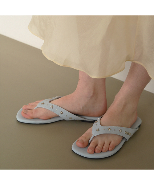 OMNIPOTENT(オムニポテント)の「(225)omn Candy Flip-Flops _3colors(サンダル・レディース・ライトブルー/ブラック/イエロー・23.5cm/23cm/24.5cm/24cm/25cm)」の2枚目の写真