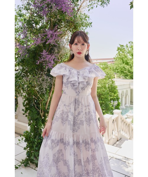 Jendaya Lace-Print Dress（ワンピース）｜Her lip to（ハーリップ