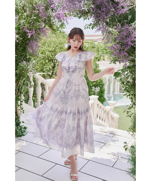Jendaya Lace-Print Dress（ワンピース）｜Her lip to（ハーリップ
