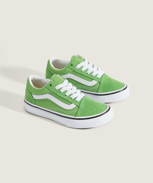 VANS(バンズ)の「キッズ オールドスクール / Old Skool COLOR THEORY Lime Bu VN000CYVFPB1(スニーカー・キッズ・ライム・1/13/12/11/3/2)」の2枚目の写真