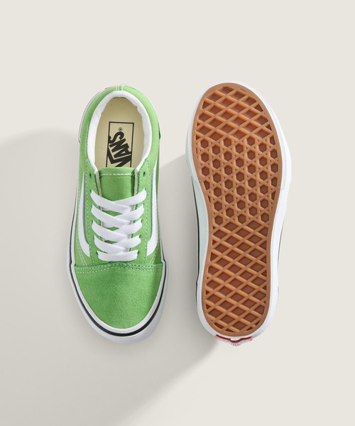 VANS(バンズ)の「キッズ オールドスクール / Old Skool COLOR THEORY Lime Bu VN000CYVFPB1(スニーカー・キッズ・ライム・1/13/12/11/3/2)」の3枚目の写真