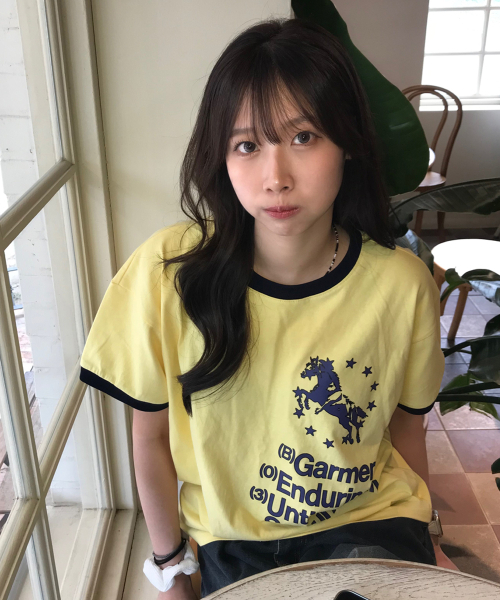 UNTITLED SEOUL(アンタイトル ソウル)の「ユニコーンタイポリングクロップ半袖イエロー(Tシャツ/カットソー・レディース・その他・MEDIUM/LARGE)」の5枚目の写真