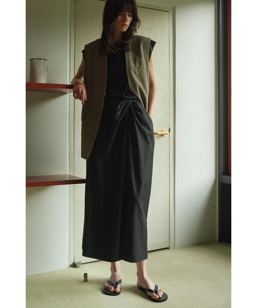 YLEVE(イレーヴ)の「YLEVE / FINX COTTON WEATHER TWIST SK(スカート・レディース・ブルー/ブラック/グリーン/パープル・0/2/1)」の20枚目の写真