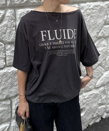 ドローコードシアーロゴTシャツ / ボートネック