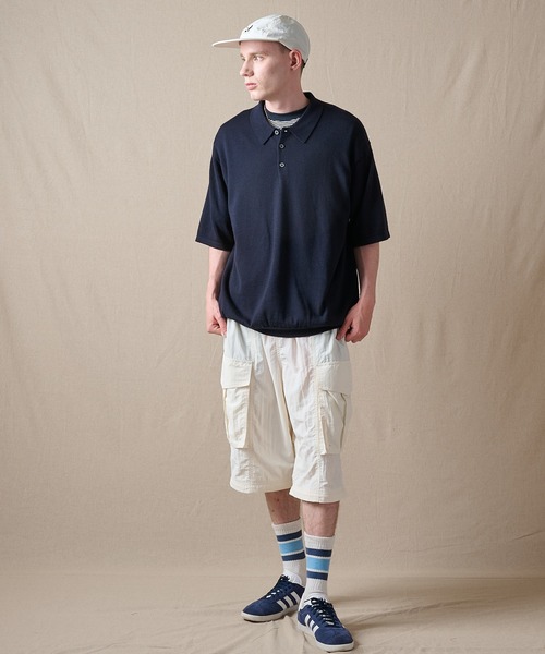 Eddie Bauer(エディーバウアー)の「men's FUDGE×Eddie Bauer ウールニットポロシャツ(ポロシャツ・メンズ・アイボリー/ネイビー・S/M/L/XL)」の9枚目の写真