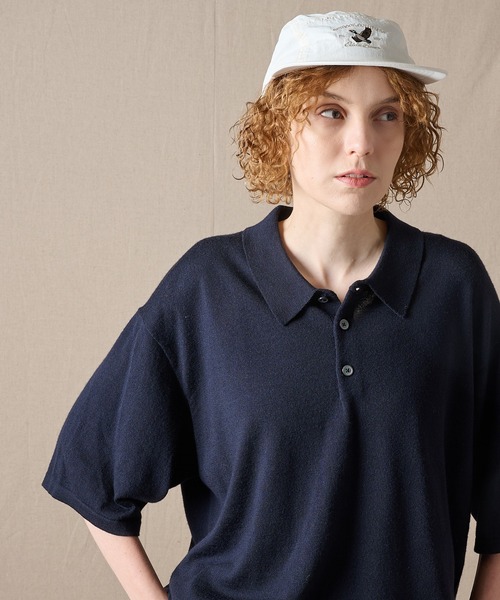 ニット 古着 90s Eddie Bauer エディーバウアー 無地 ポロシャツ Eddie Bauer（エディーバウアー）の「men's FUDGE×Eddie Bauer ウール